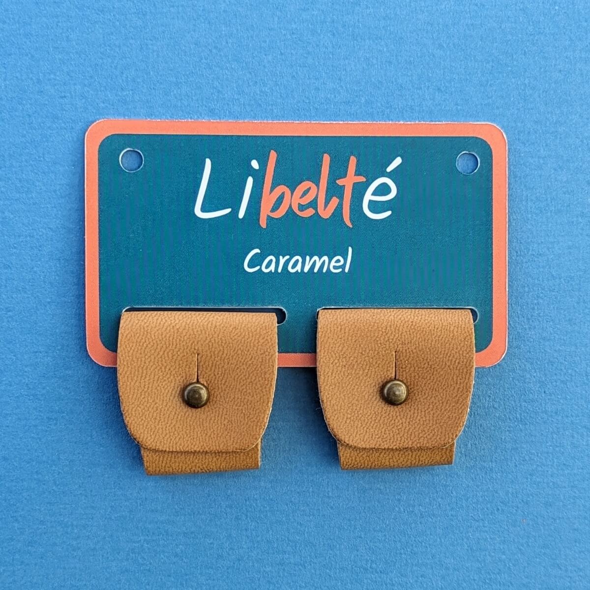 accessoire pour ceinture sans boucle libelte couleur camel