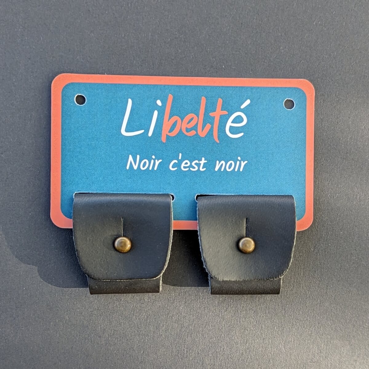 accessoire pour ceinture sans boucle libelte couleur noire