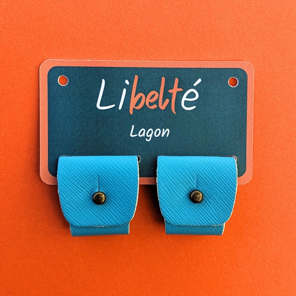 accessoire pour ceinture sans boucle libelte couleur turquoise