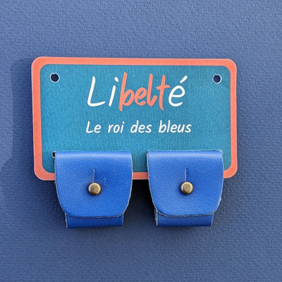 accessoire pour ceinture sans boucle libelte couleur BLEU