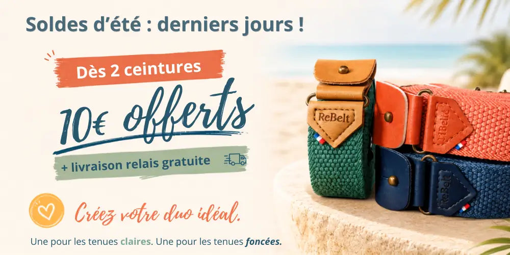 bannière promotion ceinture sans boucle libelte