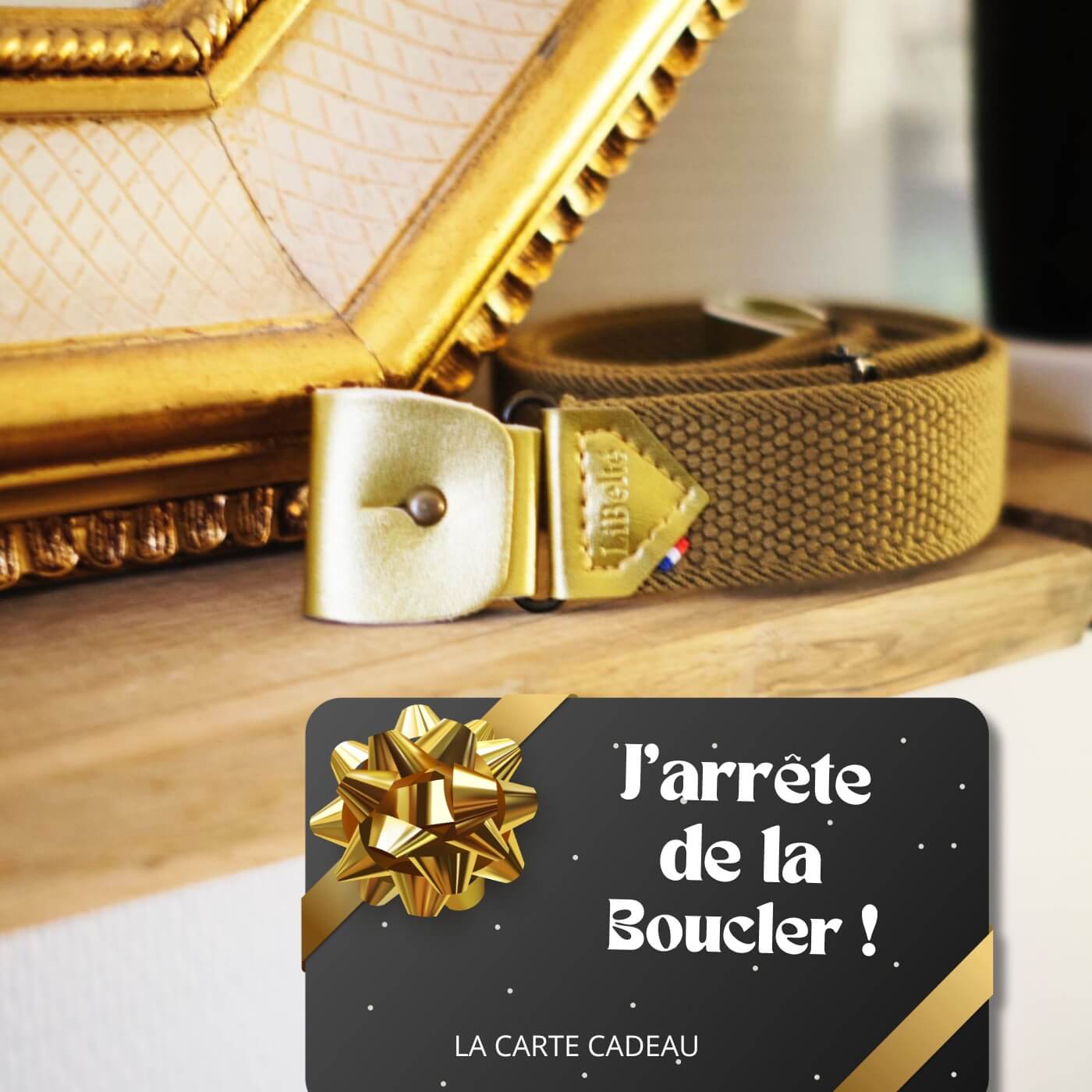 carte cadeau ceinture sans boucle libelte