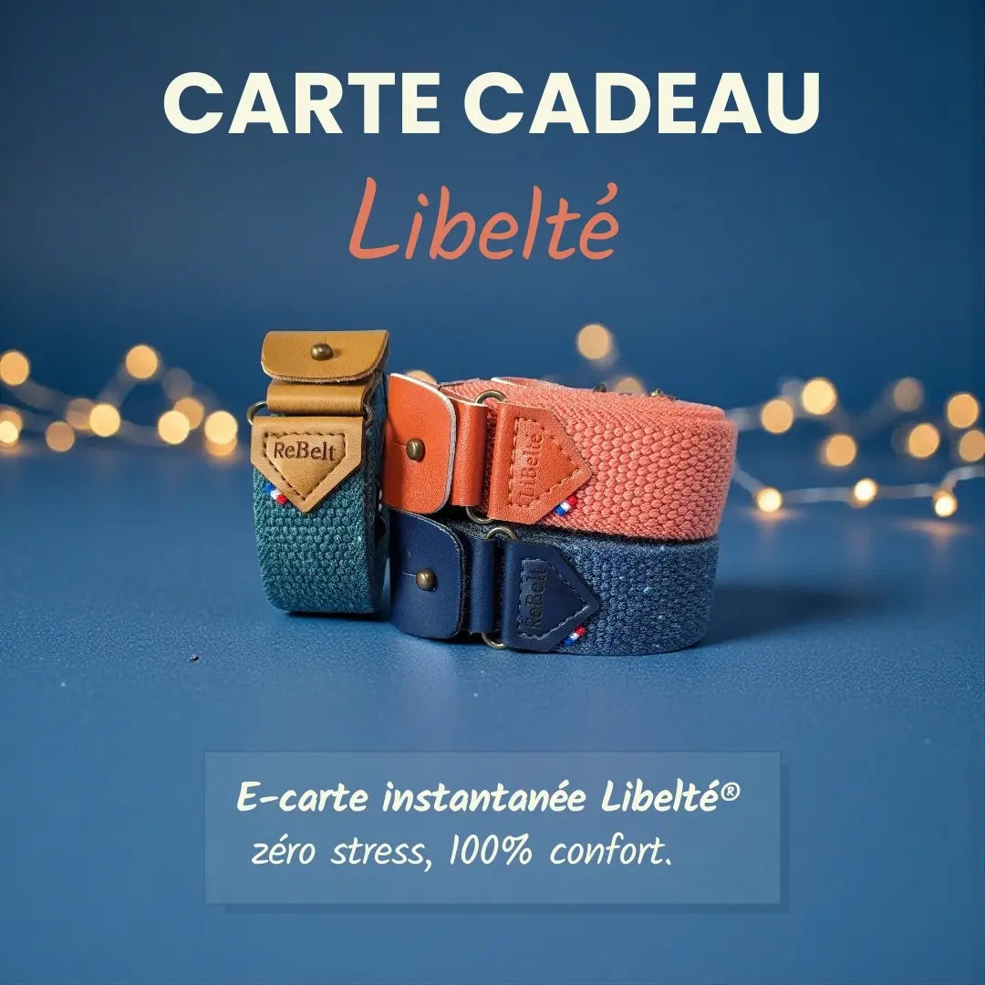 carte cadeau ceinture sans boucle libelte