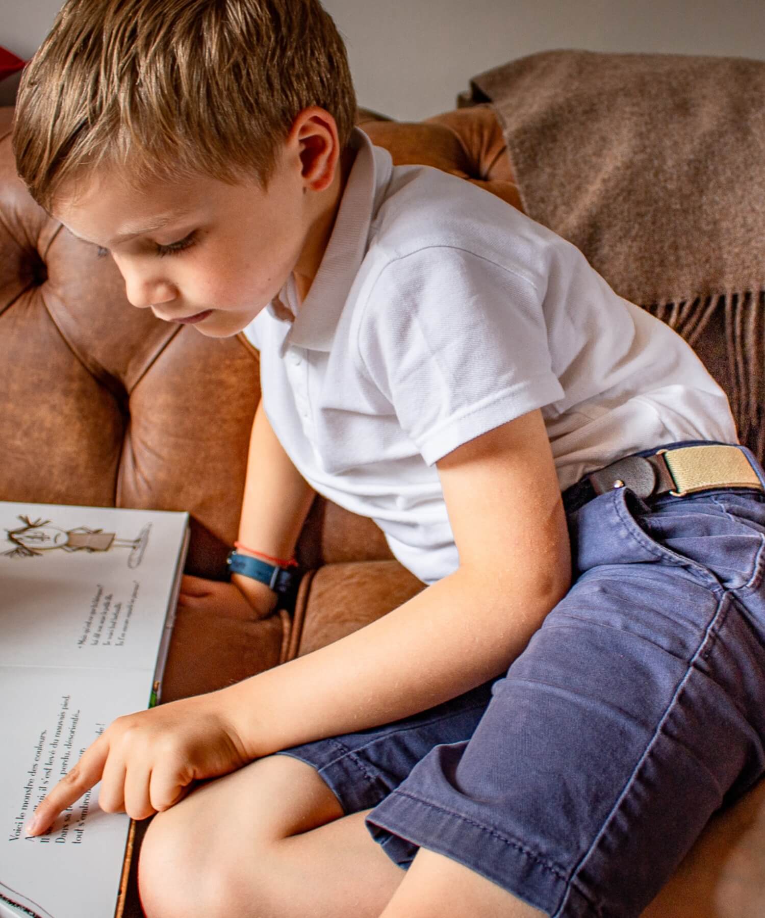 ceinture enfant beige