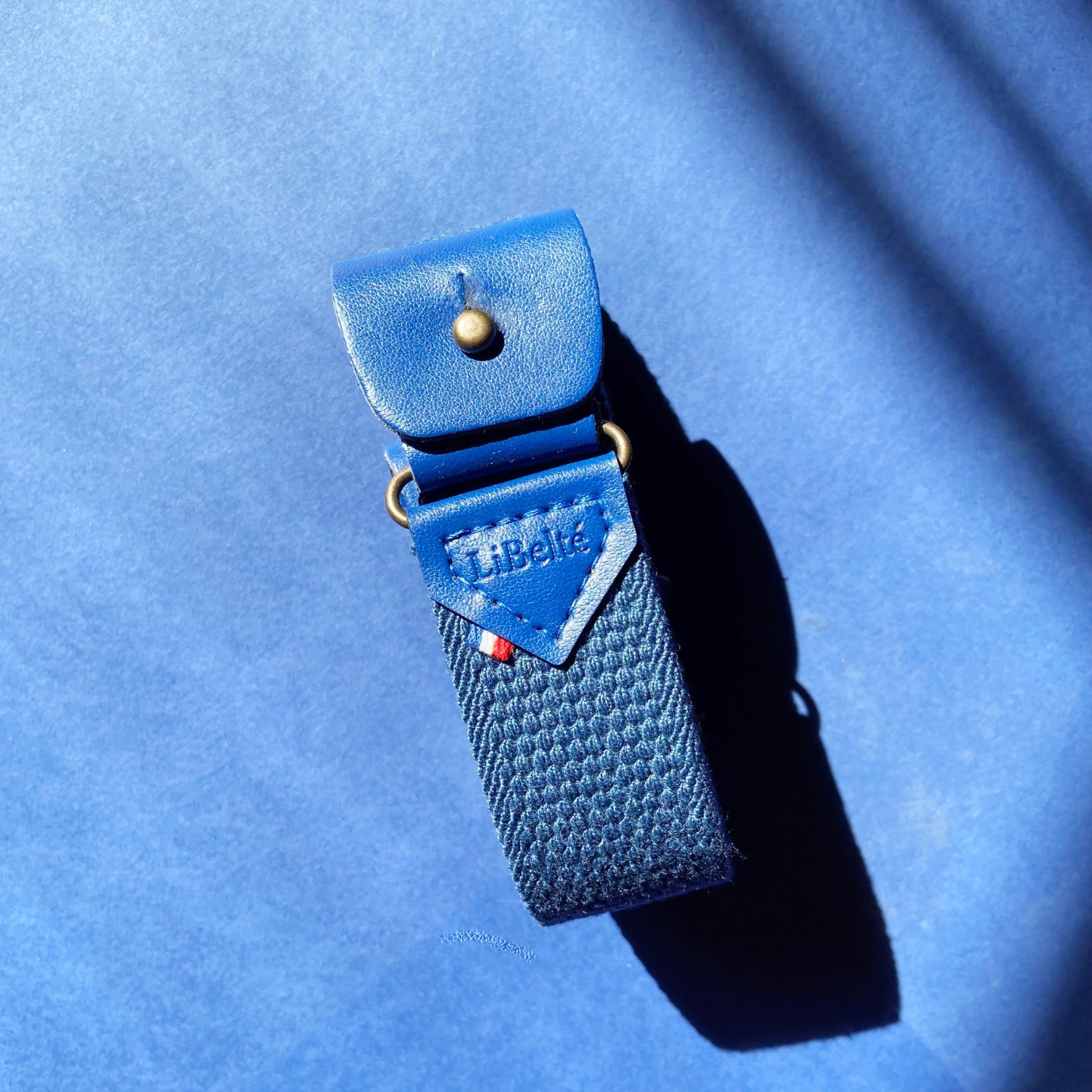 ceinture sans boucle élastique libelte couleur bleu roi 