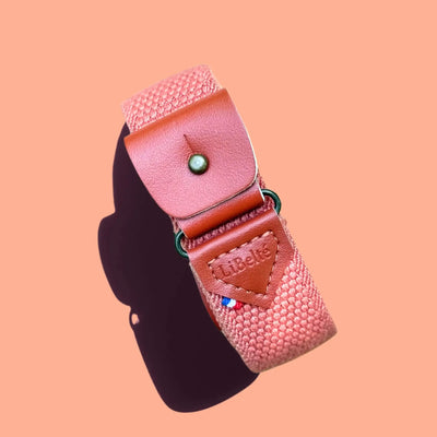 ceinture sans boucle elastique libelte corail