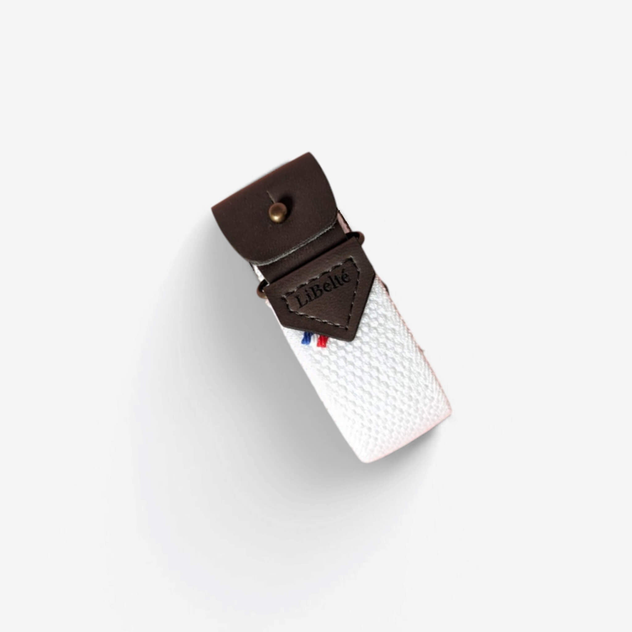 ceinture sans boucle elastique libelte blanche
