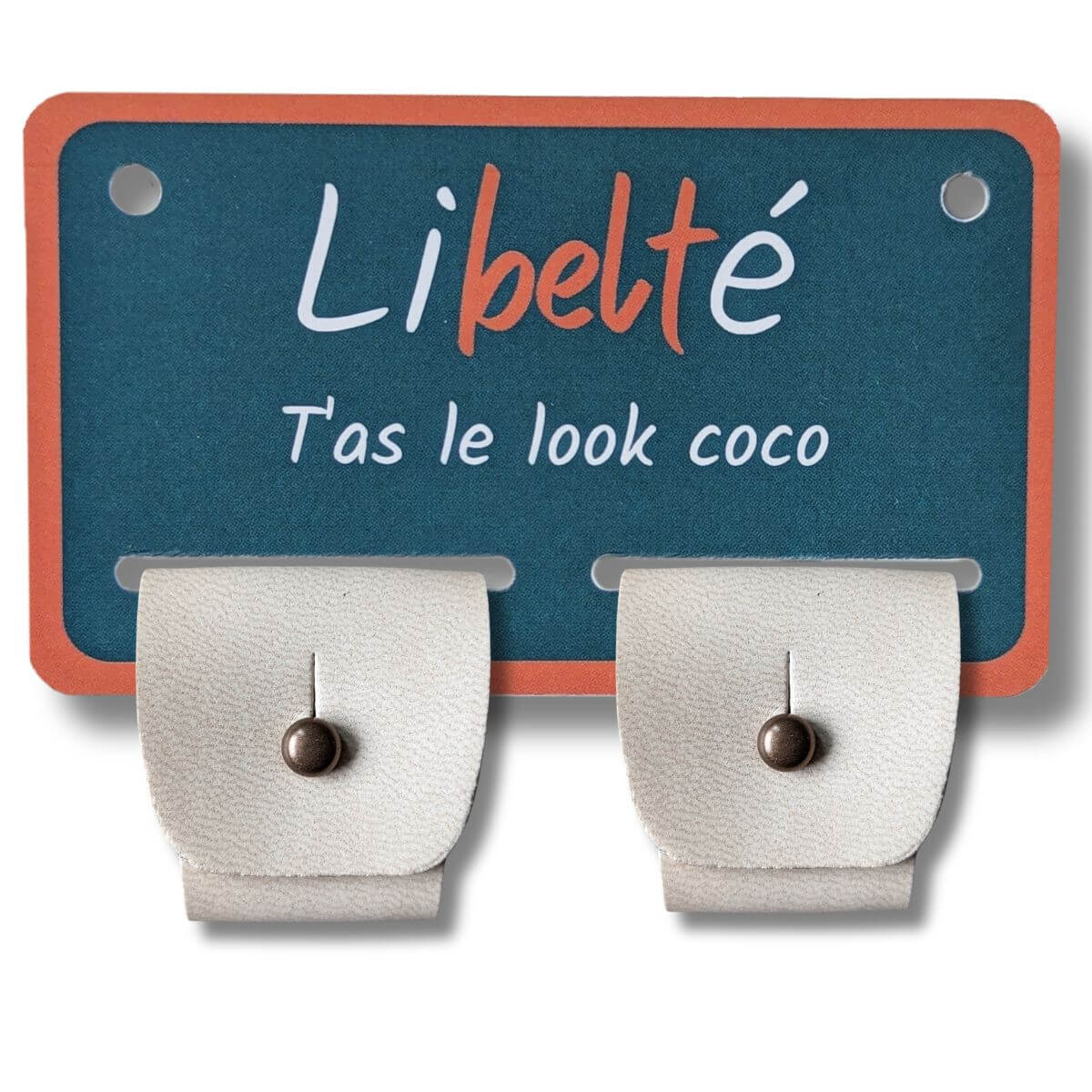 clips blanc pour ceinture sans boucle libelte