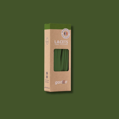 lacets elastiques sans noeud vert olive packshot