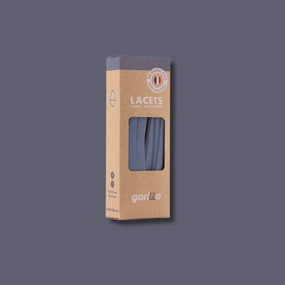 lacets elastique sans noeud packshot gris