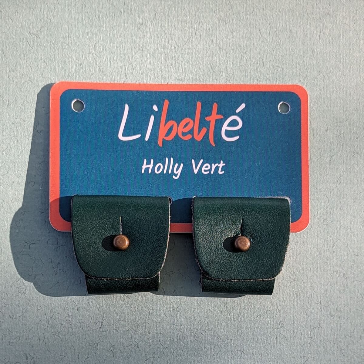 accessoire pour ceinture sans boucle libelte couleur VERT