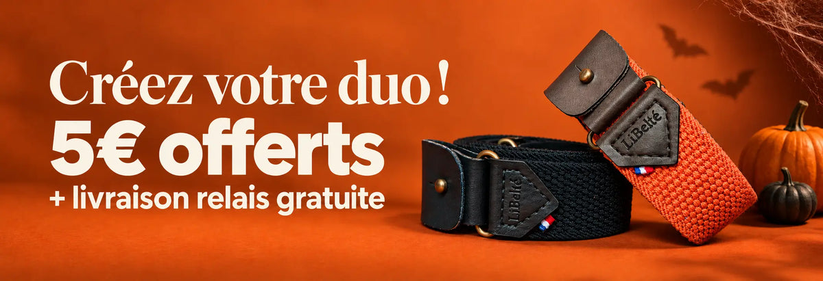 banniere promotion ceinture sans boucle libelte