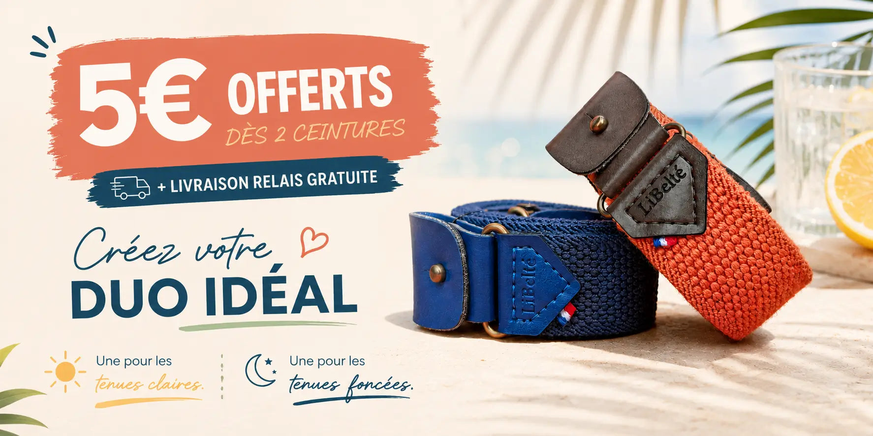 banniere promotion ceinture sans boucle libelte