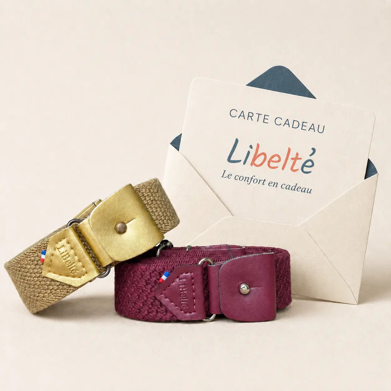 carte cadeau ceinture sans boucle libelte