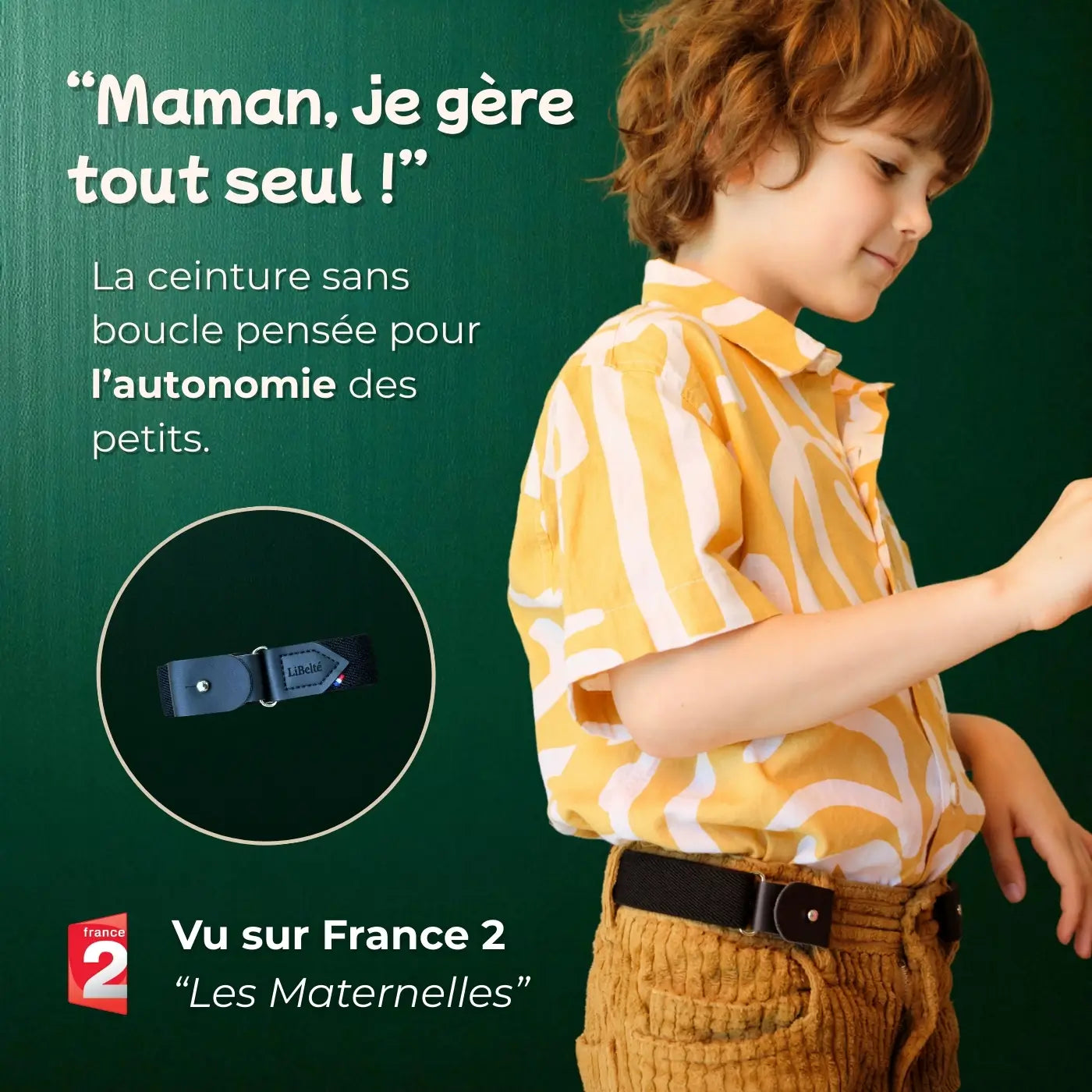 ceinture enfant noire autonnomie