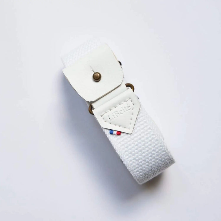 ceinture sans boucle elastique libelte blanche
