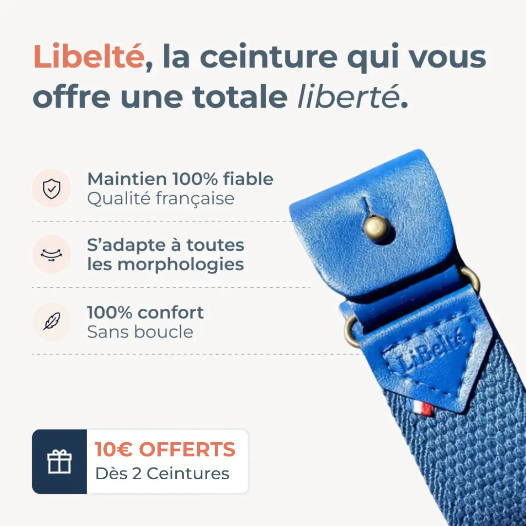 Ceinture Libelté® | Bleu roi