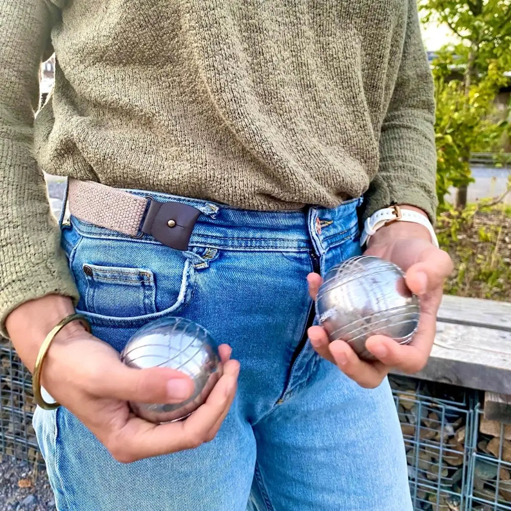 ceinture sans boucle élastique libelte beige