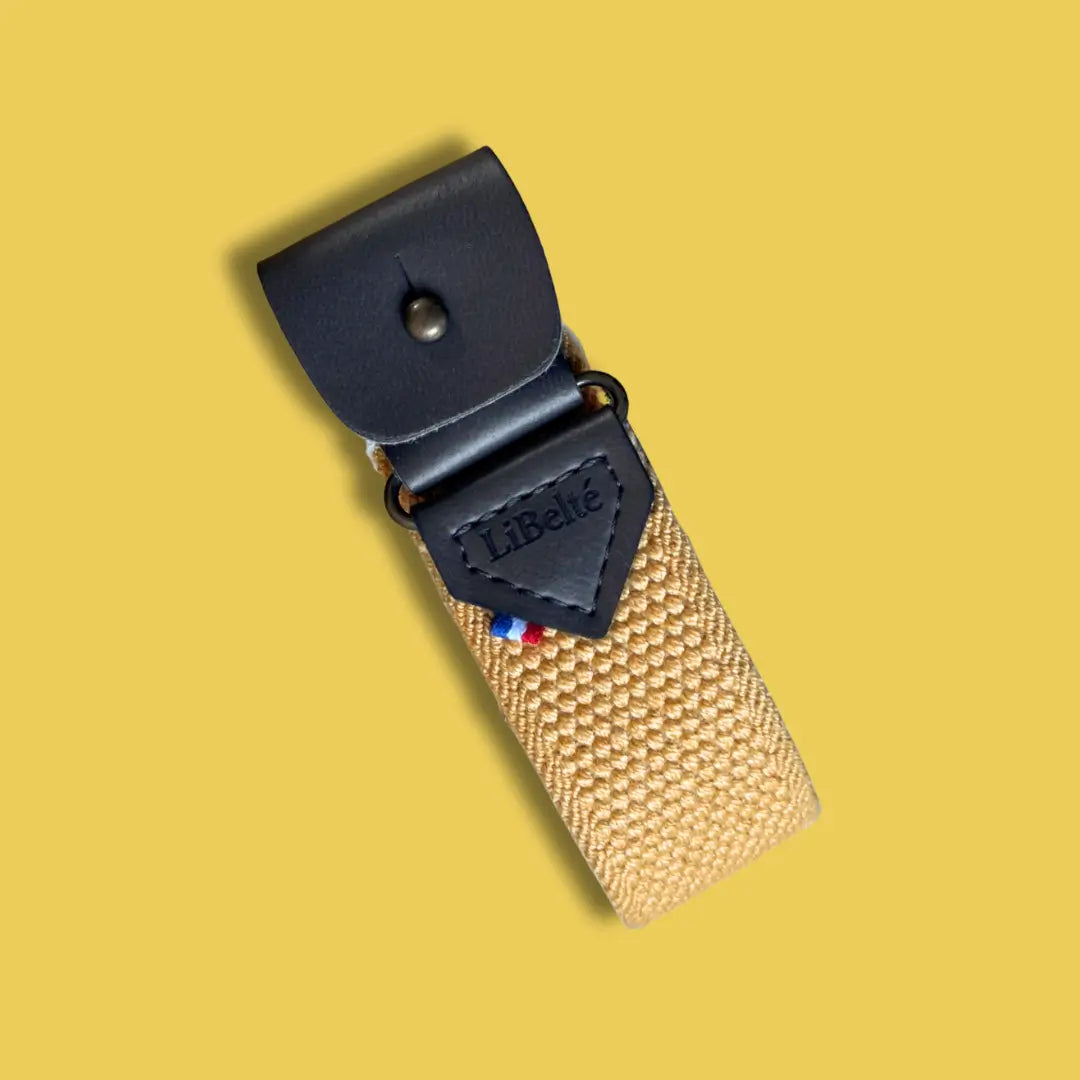 ceinture sans boucle elastique libelte moutarde