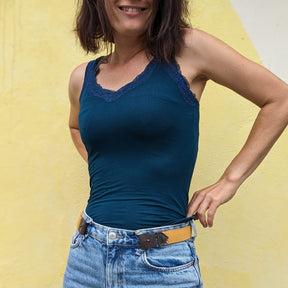 ceinture sans boucle elastique libelte pour femme couleur moutarde 