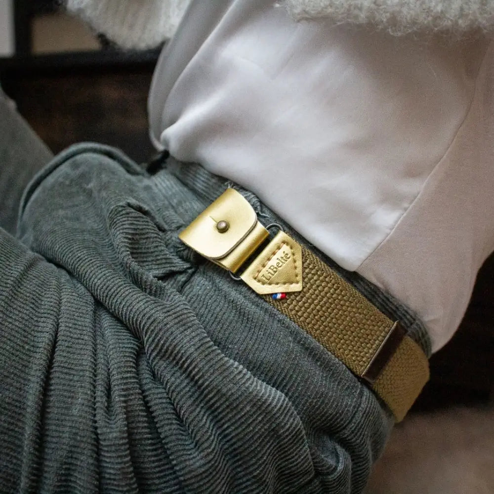 ceinture sans boucle libelte doree 3