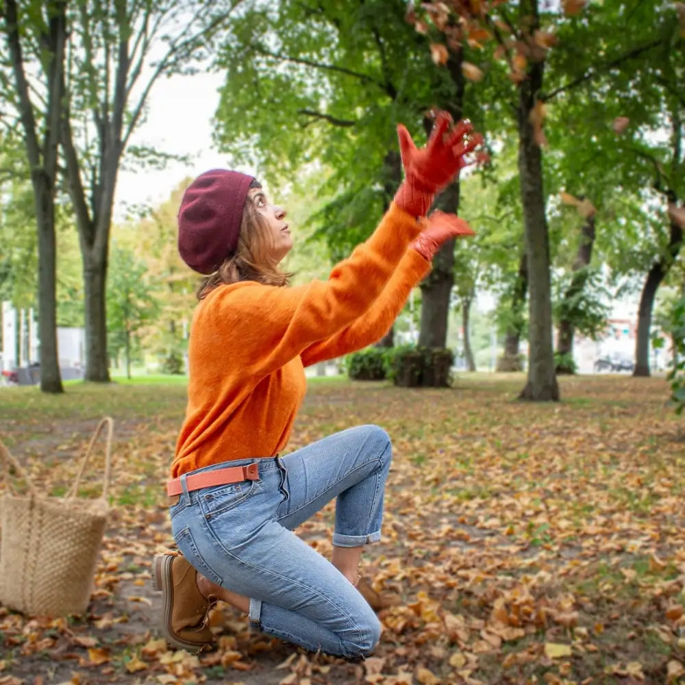 ceinture sans boucle libelte corail