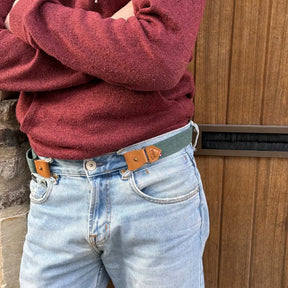 ceinture sans boucle homme libelte couleur verte