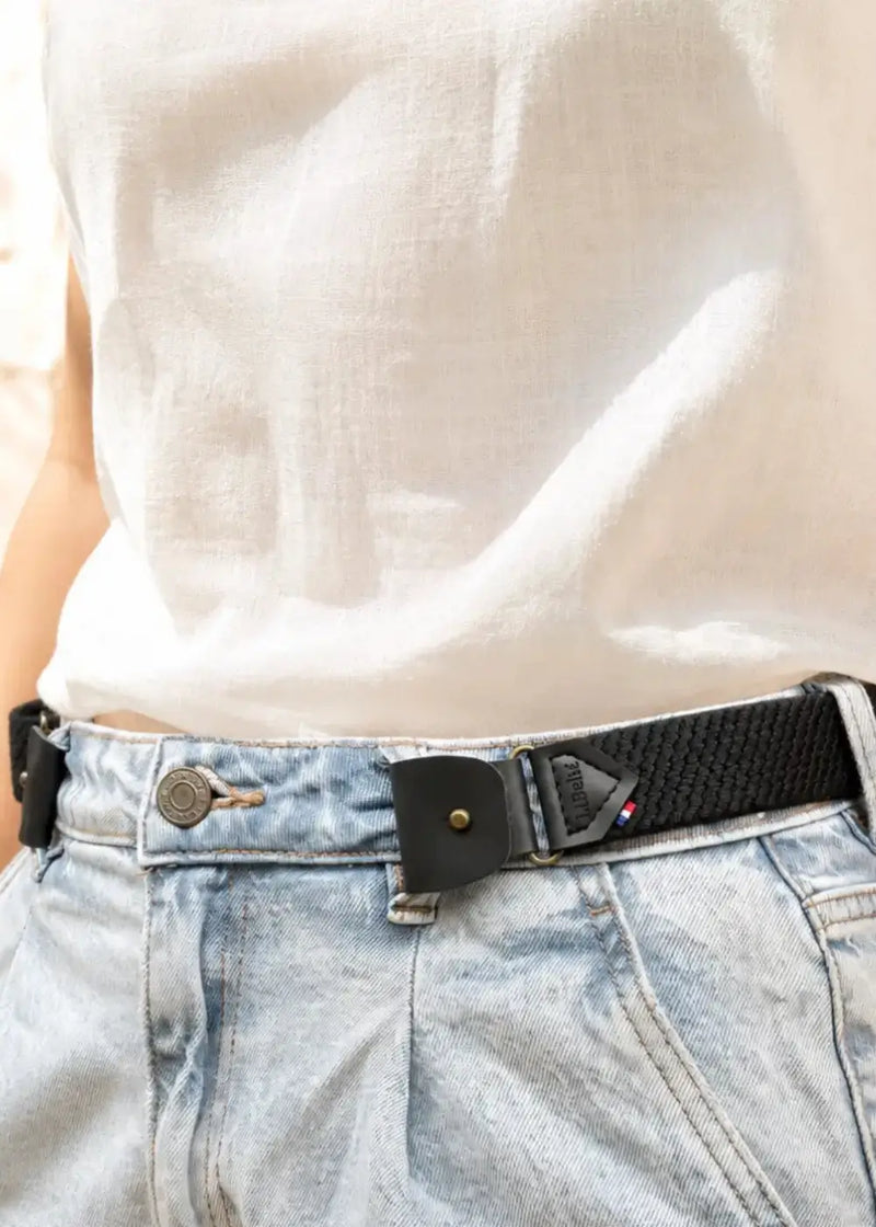 ceinture sans boucle libelte noire