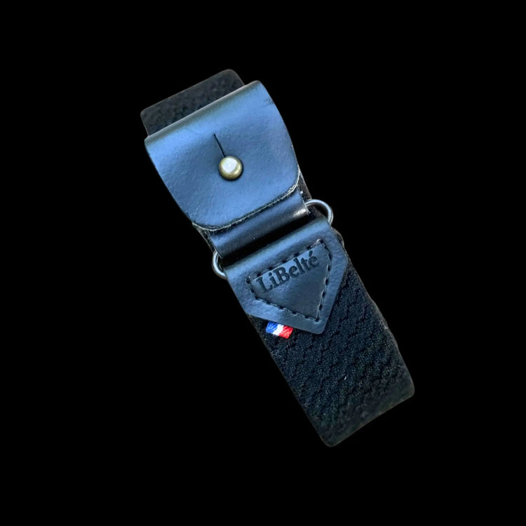 ceinture sans boucle elastique libelte noire