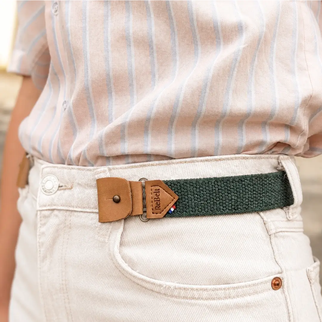 ceinture sans boucle verte 2