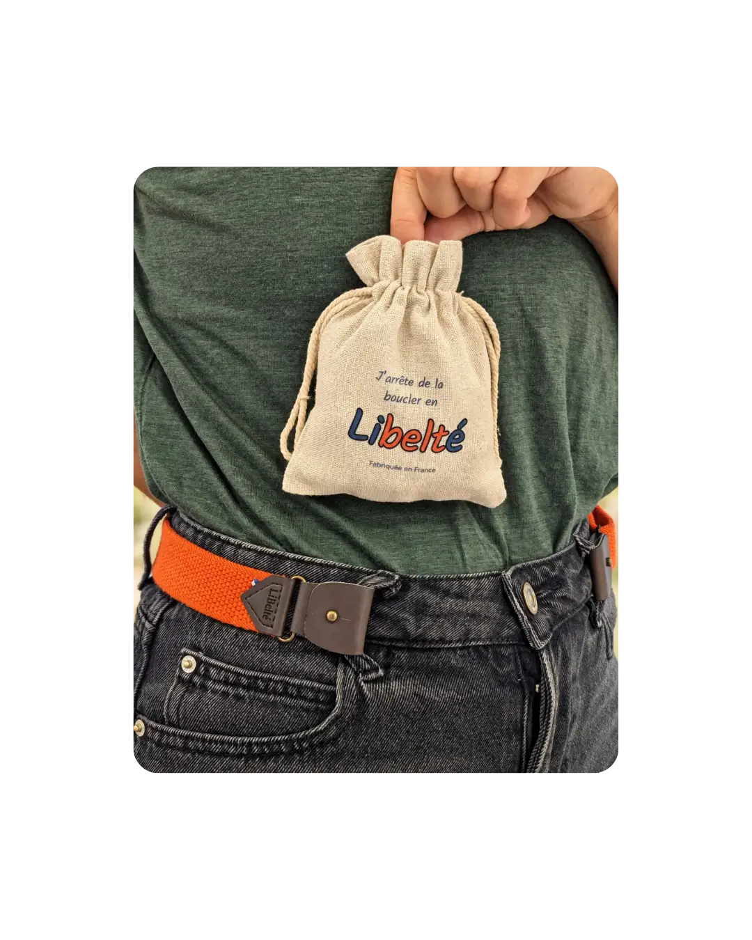 ceinture sans boucle elastique libelte