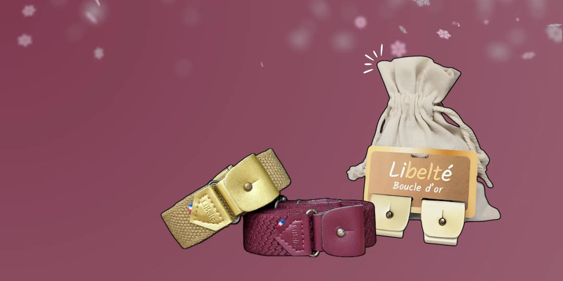 promotion ceinture sans boucle libelte noel