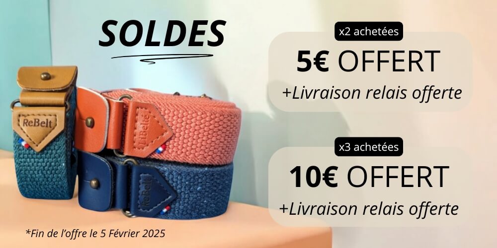 ceintures libelte bannière promotion soldes