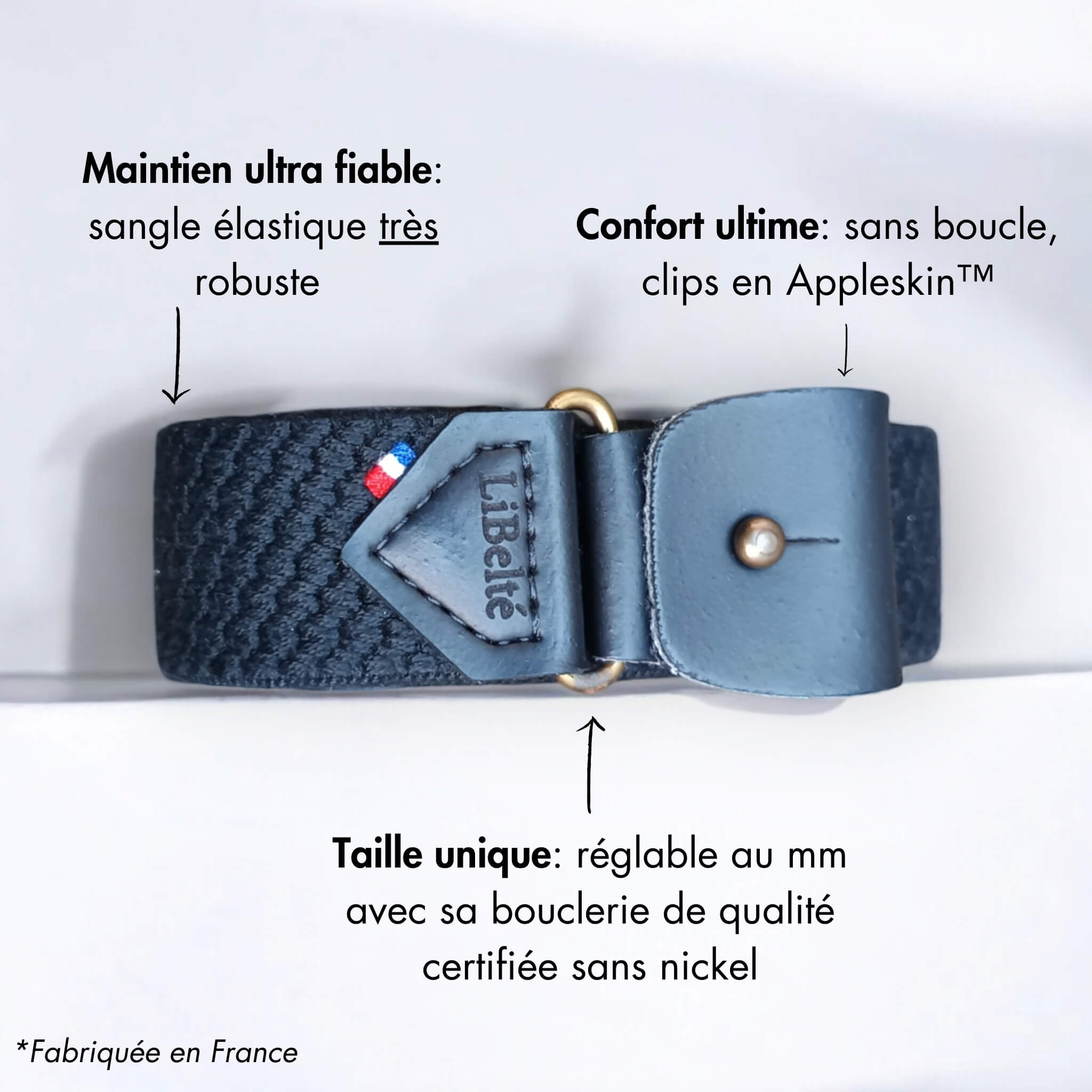 Lanière ceinture sans boucle hotsell