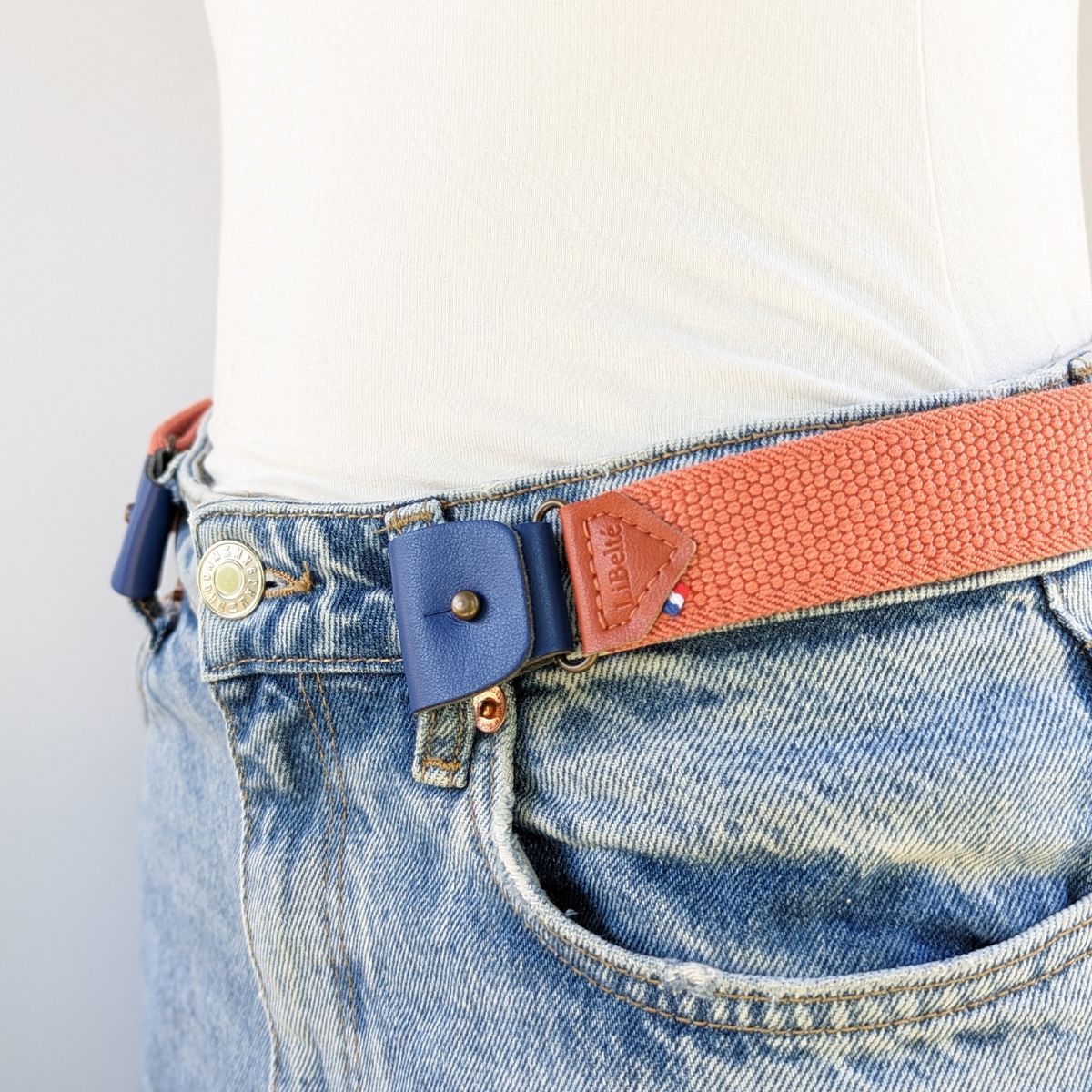 clips bleu pour ceinture sans boucle elastique libelté 3