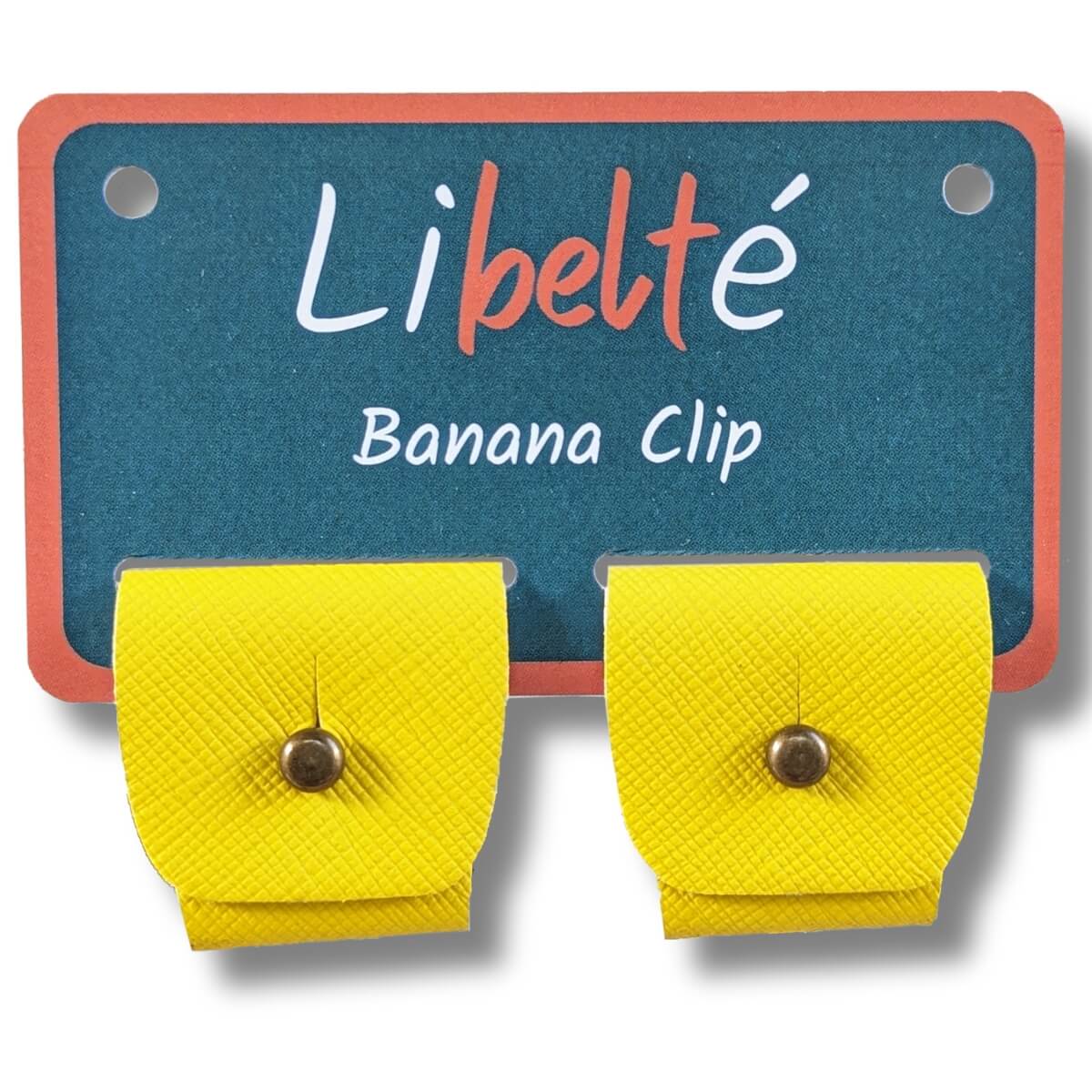 clips couleur jaune pour ceinture sans boucle libelté