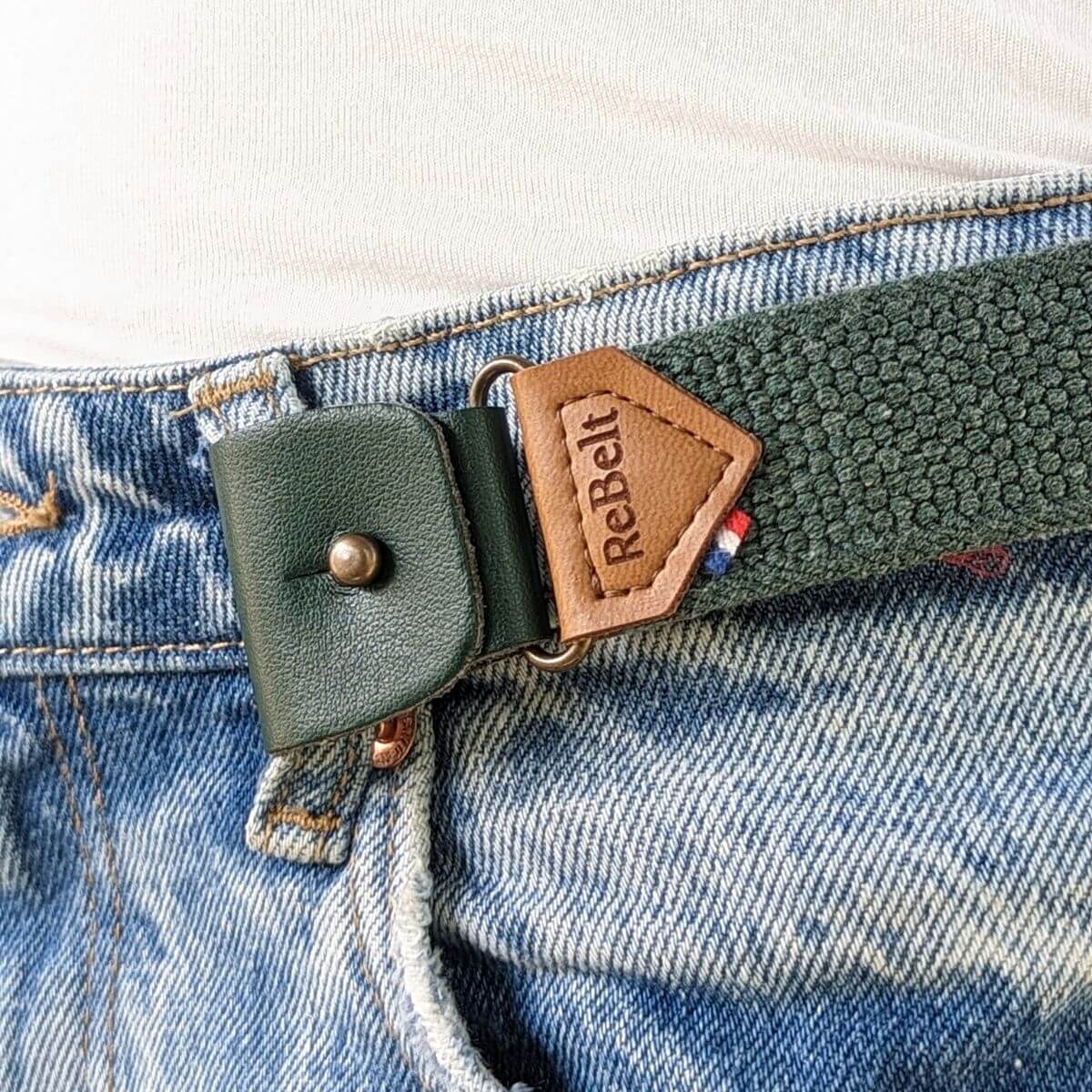 clips vert pour ceinture sans boucle libelté exemple 1