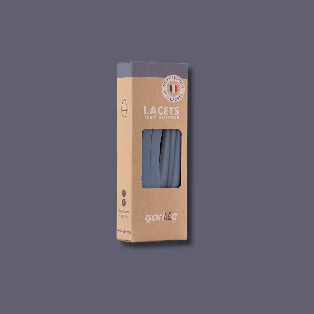 lacets silicone sans laçage gris