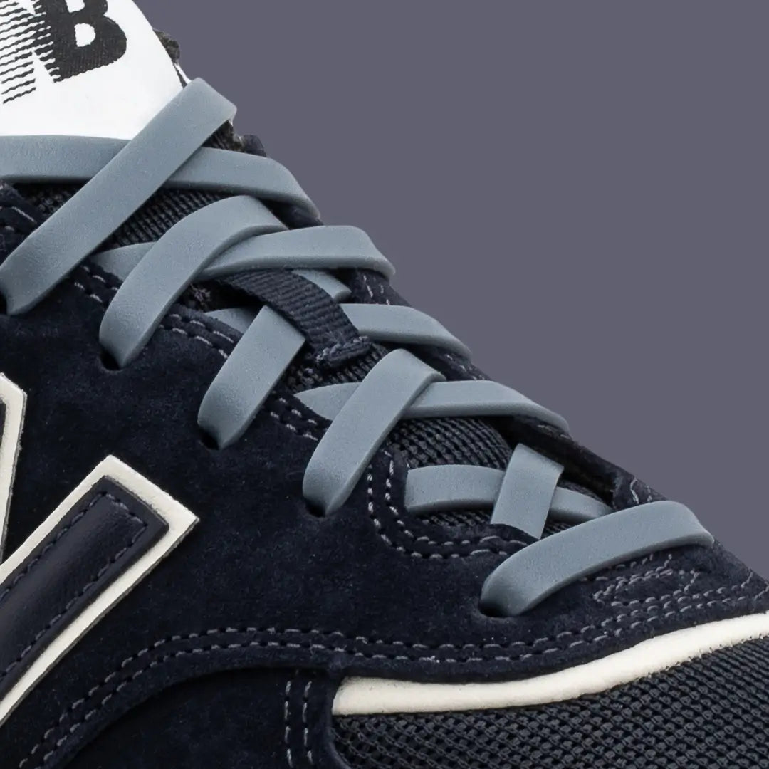 lacets silicone sans laçage gris