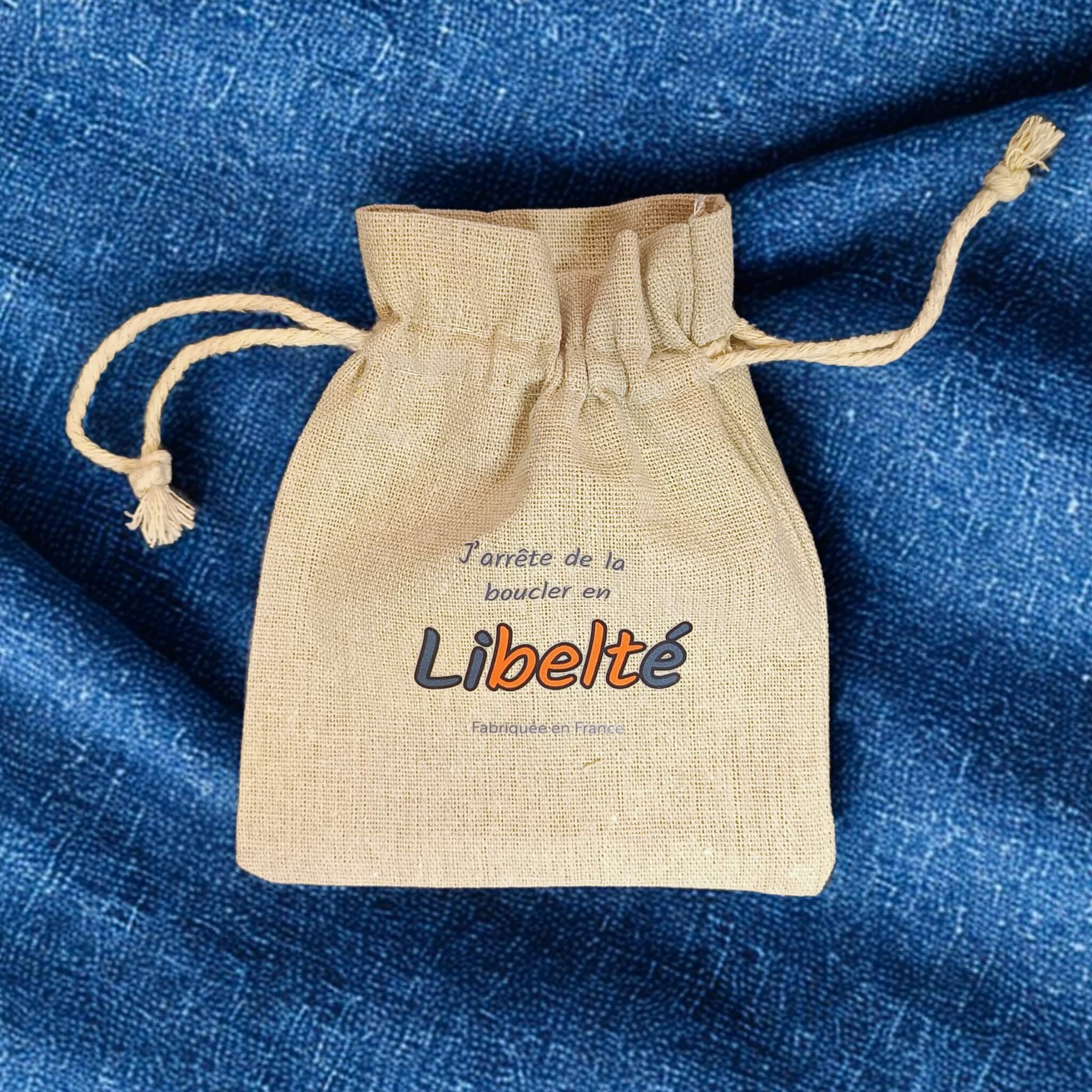 pochon en lin pour ceinture libelte