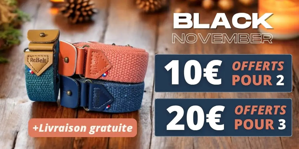 promotion black friday ceinture sans boucle libelte