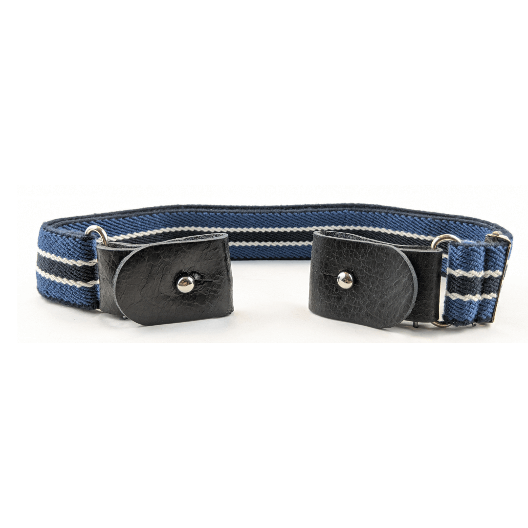 ceinture sans boucle elastique pour enfant couleur bleue marine